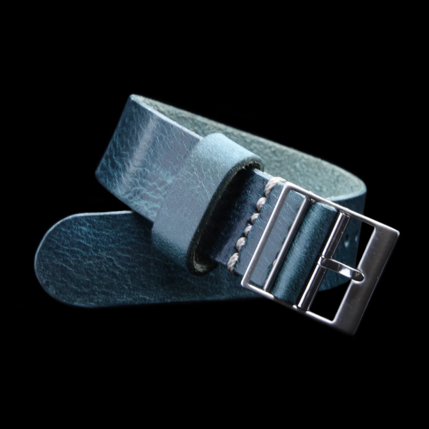 Leather Watch Strap, Classic RAF II Military 106 | Ladder Buckle | Full Grain Italian Vegetable-Tanned Leather | Cozy Handmade