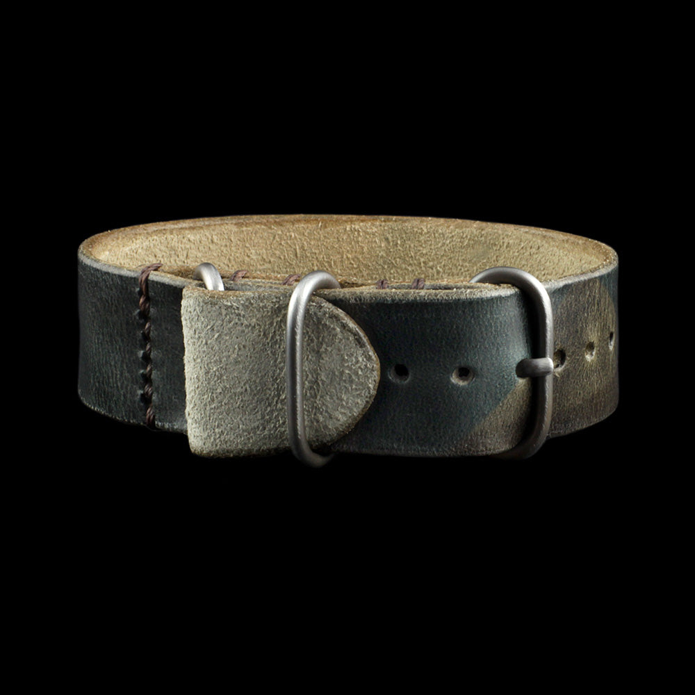 Leather NATO Strap, 3-Ring Military 107 | Italian Veg Tanned | Cozy Handmade