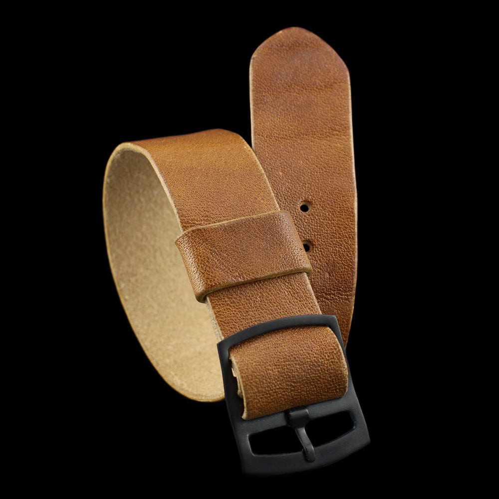 Adjustable One-Piece Leather Watch Strap, Vintage 401 | Cozy Handmade